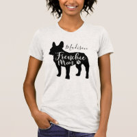 Französische Bulldoggen-Mama-T - Shirt für Mädchen