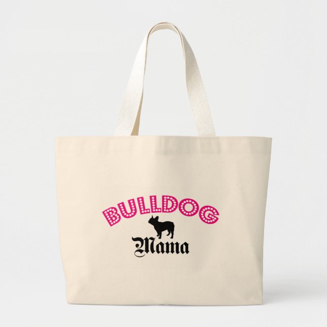 Französische Bulldoggen-Mutter Jumbo Stoffbeutel (Vorne)