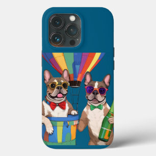 Französische Bulldoggen Neujahr French Bulldog Case-Mate iPhone Hülle