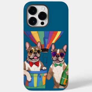 Französische Bulldoggen Neujahr French Bulldog Case-Mate iPhone 14 Pro Max Hülle