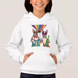 Französische Bulldoggen Neujahr French Bulldog Hoodie