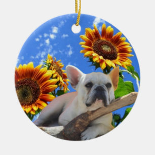Französische Bulldoggen Ostern French Bulldog Keramik Ornament