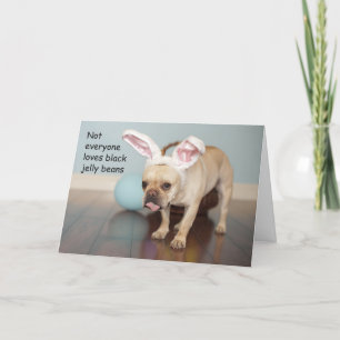 Französische Bulldoggen-Ostern-Karte! Feiertagskarte