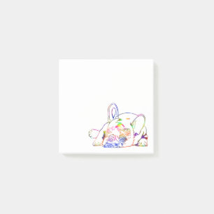 Französische Bulldoggen-Post-it-Notizen Post-it Klebezettel