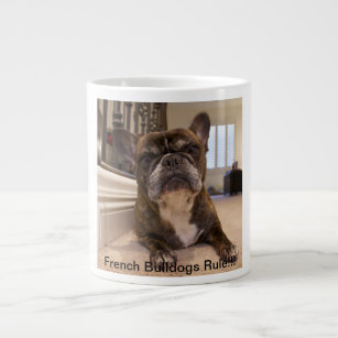 Französische Bulldoggen-Regel Jumbo-Tasse
