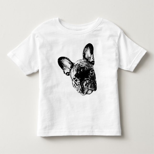Französische Bulldoggen-Säuglings-Shirt Kleinkind T-shirt (Vorderseite)