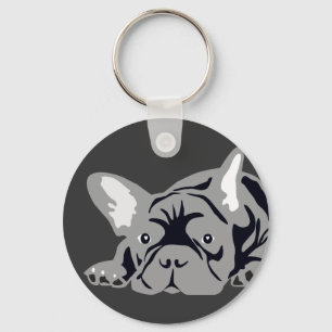 Französische Bulldoggen Schlüsselanhänger