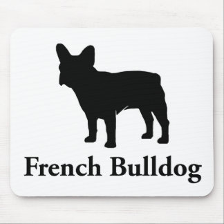 Französische Bulldoggen-Silhouette Mousepad