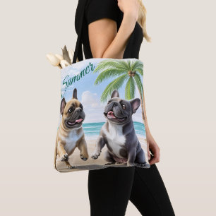 Französische Bulldoggen Strand French Bulldog