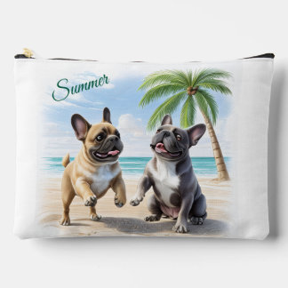 Französische Bulldoggen Strand French Bulldog Zubehörtasche
