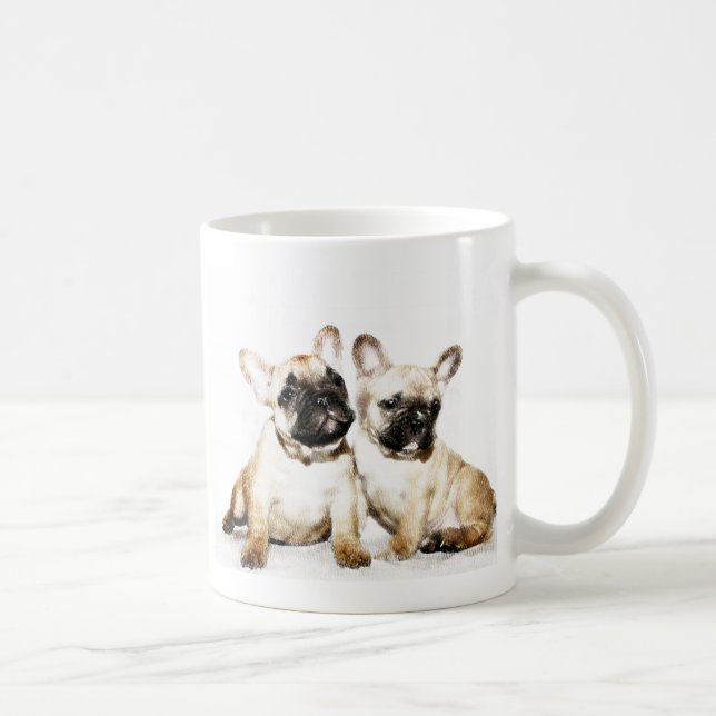 Französische Bulldoggen Tasse (Rechts)