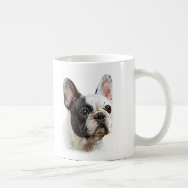 Französische Bulldoggen-Tasse Kaffeetasse (Rechts)