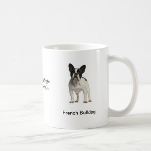 Französische Bulldoggen-Tasse - mit zwei Bildern Kaffeetasse