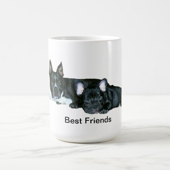 Französische Bulldoggen-u. Boston-Terrier-"beste Kaffeetasse (Mittel)