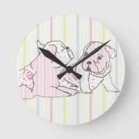 Französische Bulldoggen Uhr