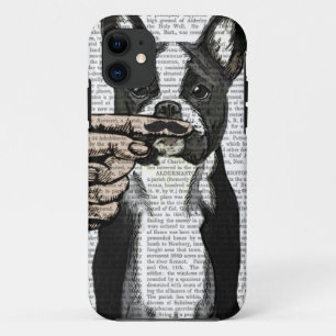 Französische Bulldoggen-und Finger-Schnurrbart iPhone 11 Hülle