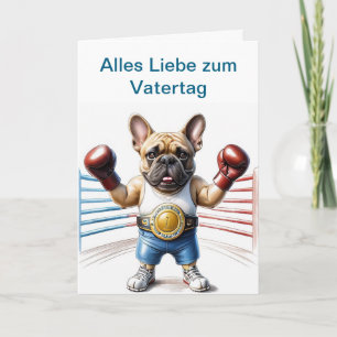 französische Bulldoggen Vatertag Bulldog Einladung