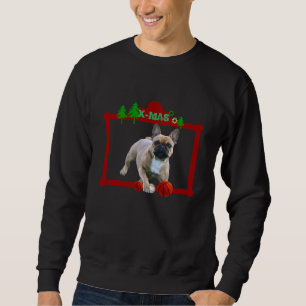Französische Bulldoggen Weihnachten Feier Sweatshirt