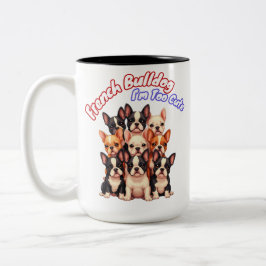 Französische Bulldoggen Welpen für einen Hundebesi Zweifarbige Tasse