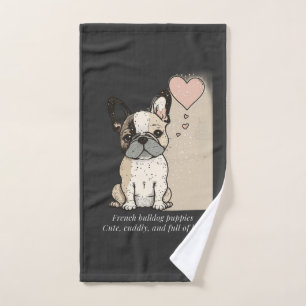 Französische Bulldoggen-Welpen - Niedlich und voll Handtuch