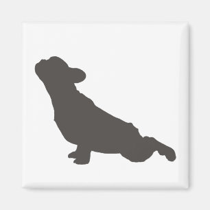 Französische Bulldoggen-Yoga-Pose Magnet