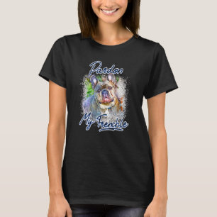 Französische Bulldogin begnadigt meine französisch T-Shirt