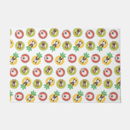 Französische Bulldogs in Fruit Pool Floating Muste Fußmatte