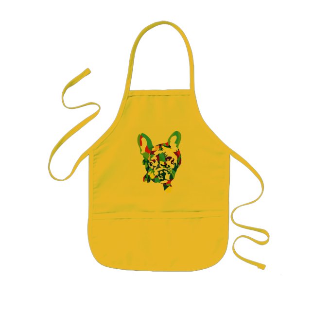 Französische Bulldogs Kids-Schürze Kinderschürze (Vorne)