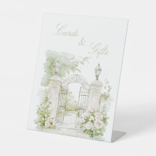 Französische Burg Pastel Bridal Garden Sockelschild