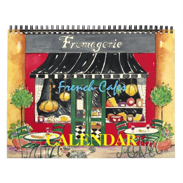 Französische Cafés, Kalender (Titelbild)