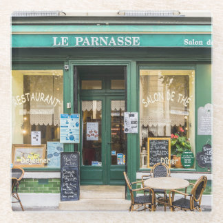 Französische Cafés: Versailles gemütliche Szene. Glasuntersetzer