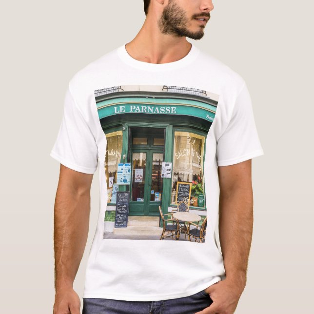 Französische Cafés: Versailles gemütliche Szene. T-Shirt (Vorderseite)