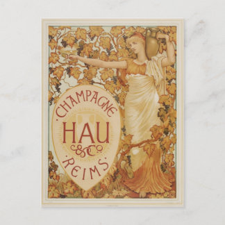 Französische Champagnerwerbung Postkarte