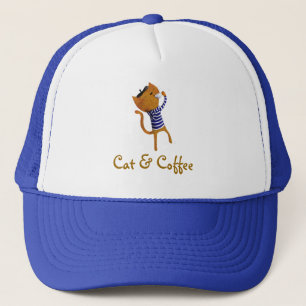 Französische coole Katze Truckerkappe