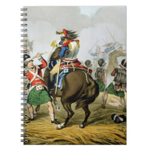Französische Cuirassiers am Kampf von Waterloo, Notizblock