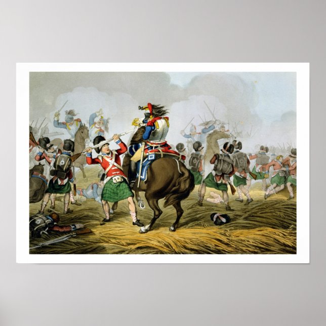 Französische Cuirassiers in der Schlacht von Water Poster (Vorne)