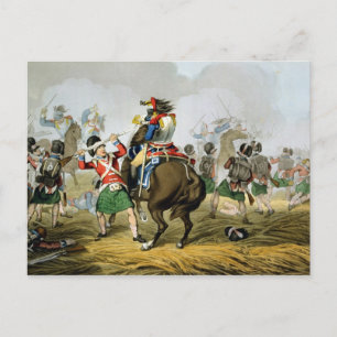 Französische Cuirassiers in der Schlacht von Water Postkarte
