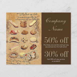 französische Dessert-Torte Gebäck Kekse Bäckerei Flyer