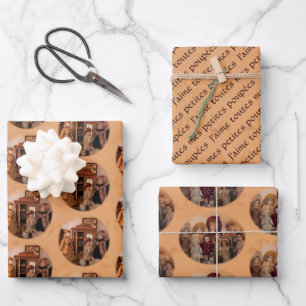 Französische Dollars und Freunde Geschenkpapier Set