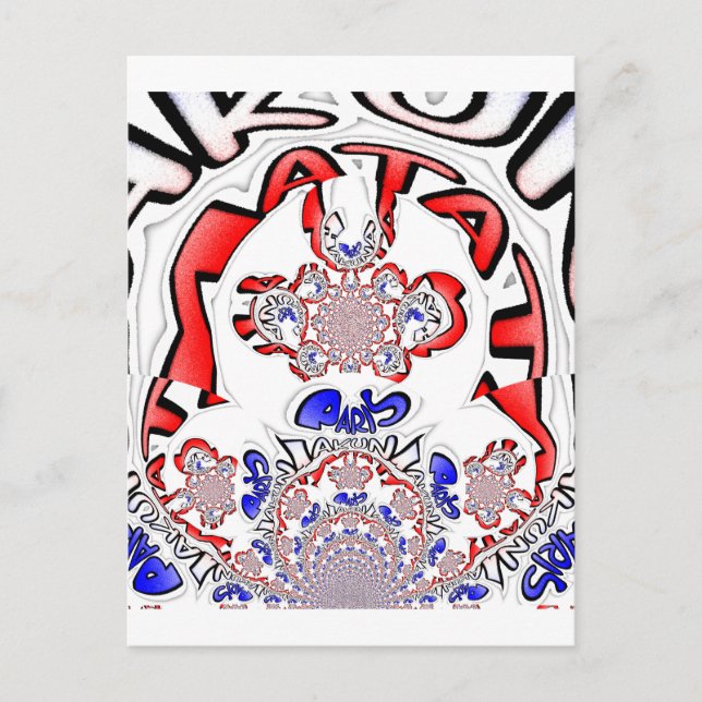 Französische Drehung Hakuna Matata: Einzigartiger  Postkarte (Vorderseite)