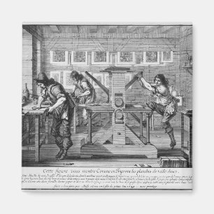 Französische Druckmaschine, 1642 Magnet