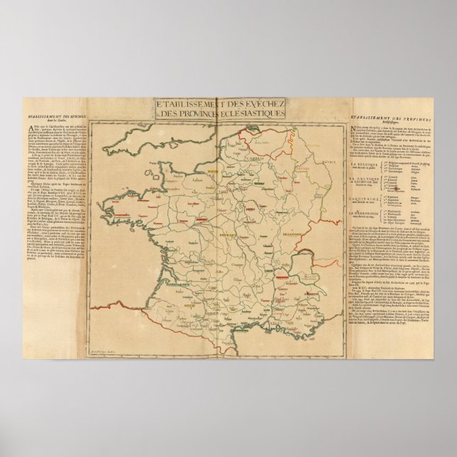 Französische Einrichtungen Poster (Vorne)