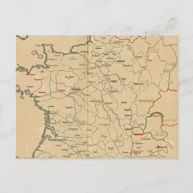 Französische Einrichtungen Postkarte (Vorderseite)