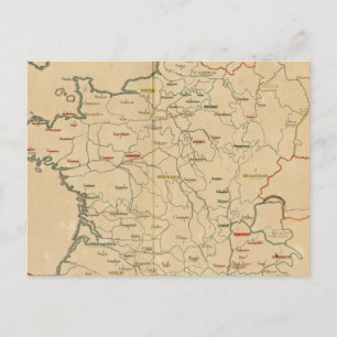 Französische Einrichtungen Postkarte