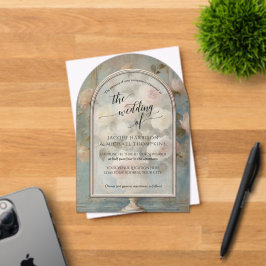 Französische Elegante Vintag Rose Bouquet Blumenro Acryleinladungen