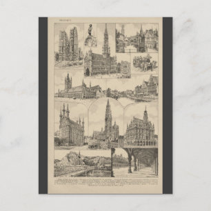 Französische Enzyklopädie 1920, Belgien Postkarte