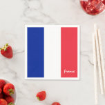 Französische Fahne und französisches Party / Sport Serviette<br><div class="desc">Paper Napkins: Frankreich & Französische Flagge - Liebe mein Land,  Reisen,  Urlaub,  Nationalpatrioten / Sportfans</div>