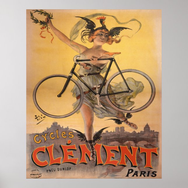 Französische Fahrradwerbung von 1898 Poster (Vorne)