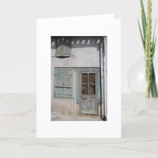 Französische Fassade, Trebes Feiertagskarte