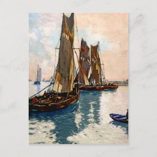 Französische Fischerboote 1925 Postkarte